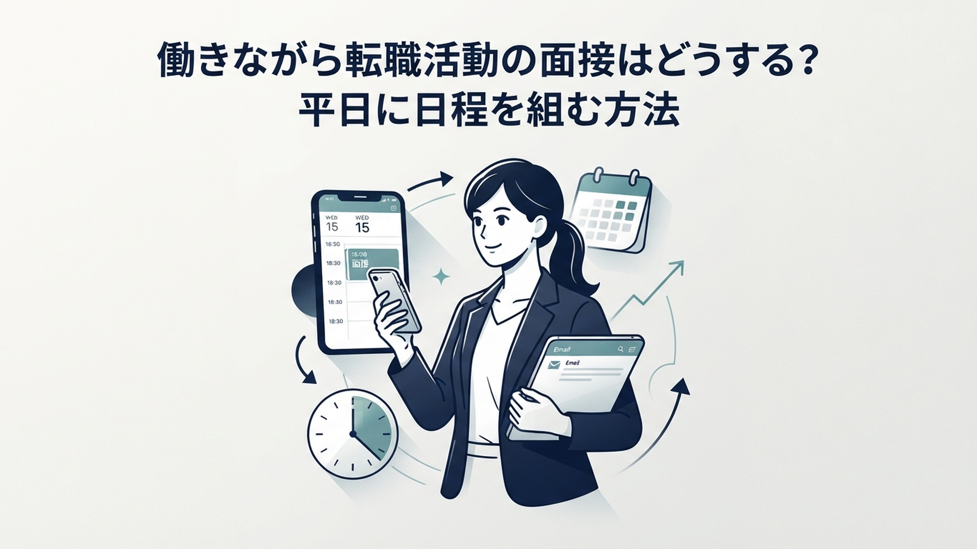 働きながら転職活動の面接はどうする？平日に日程を組む方法 の内容に合う挿絵（追加1枚目）